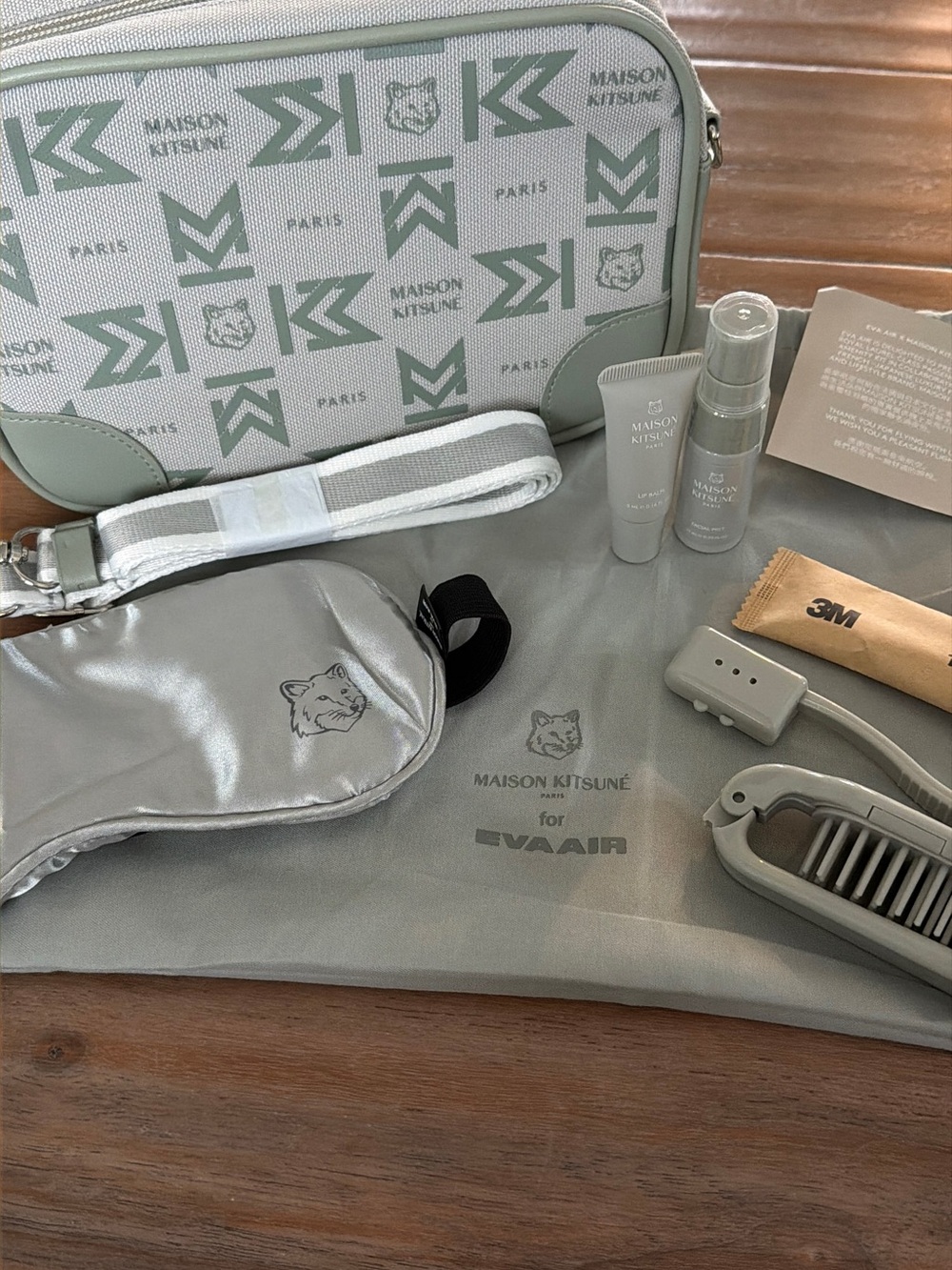 Maison Kitsuné x EVA Air Business Class Amenity Kit New